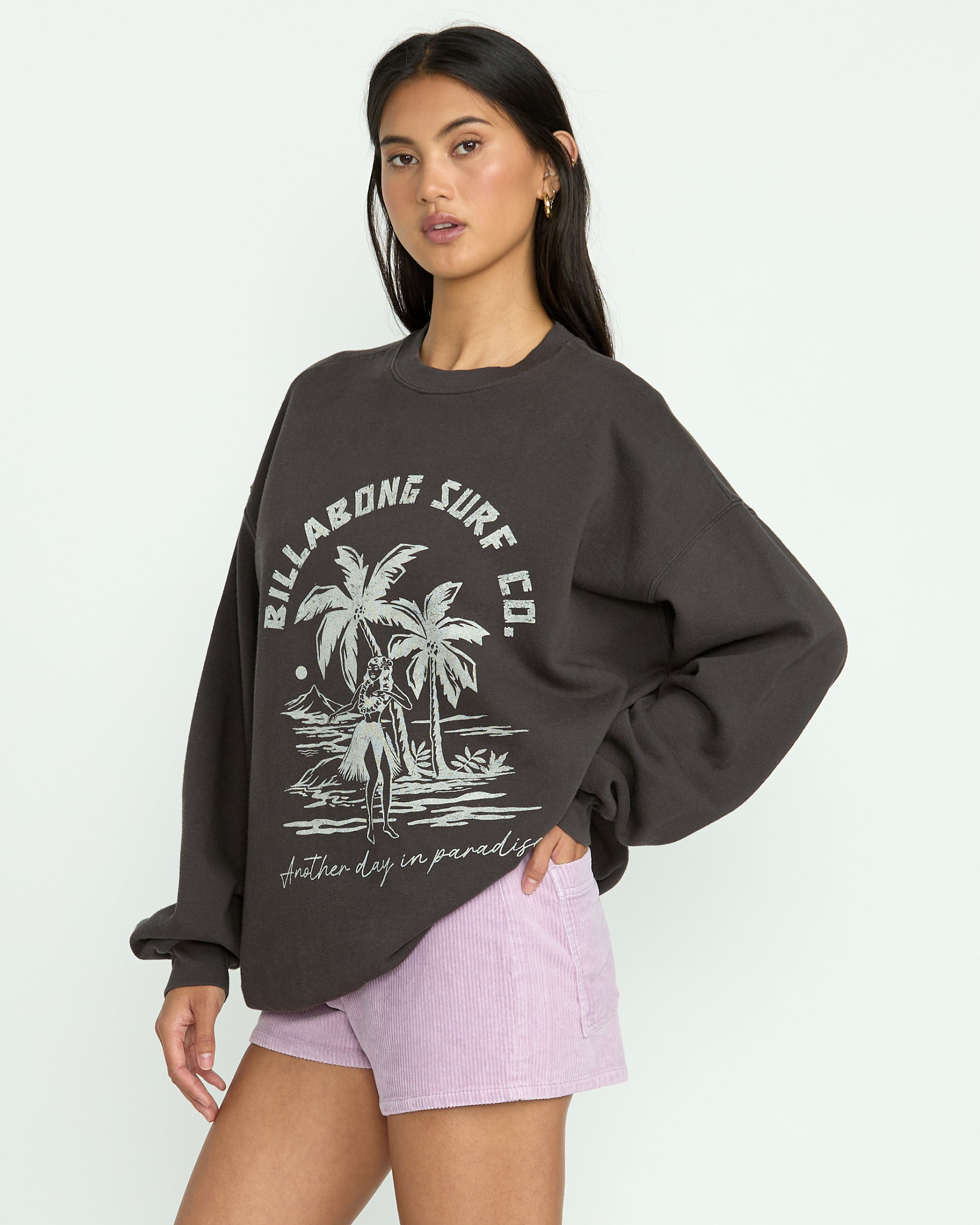 Ride In Crew Sweatshirt - Black Sands - Image 4