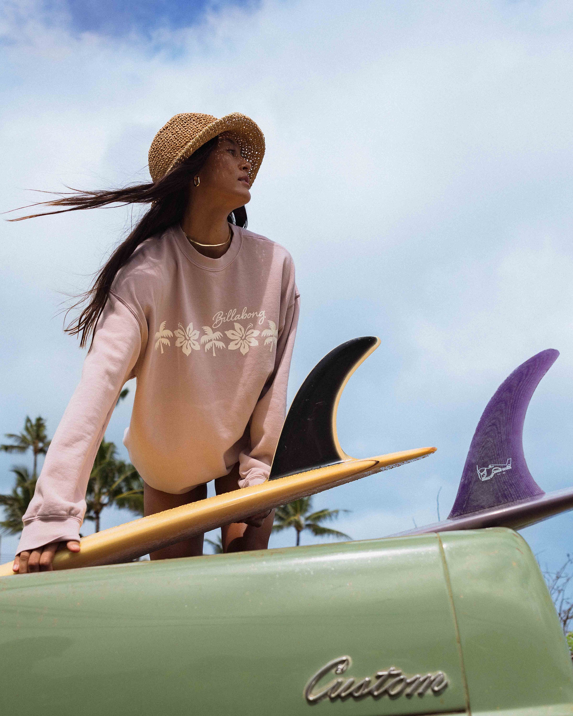 Ride In Crew Sweatshirt - Haze