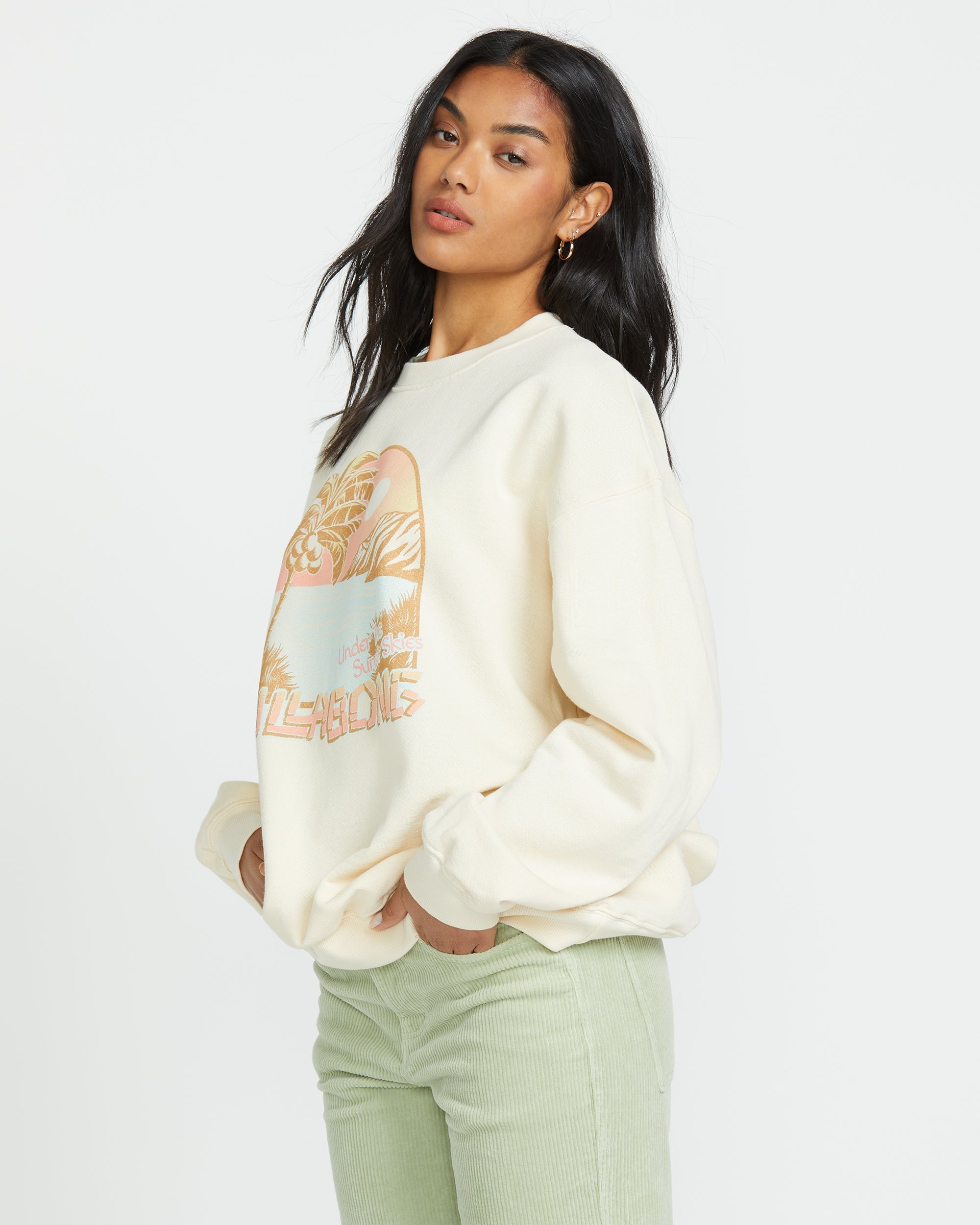 Ride In Crew Sweatshirt - Whitecap - Image 4