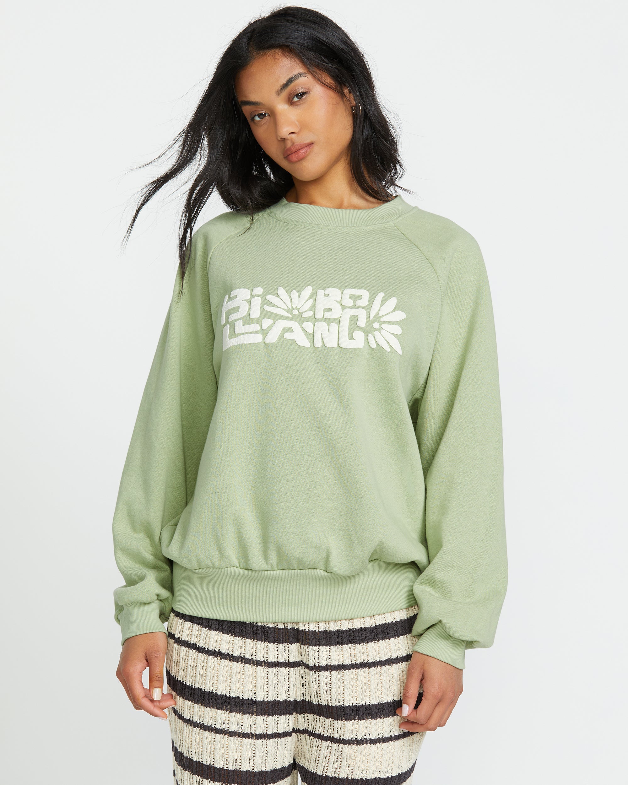 The Waves Crew Sweatshirt - Pistachio - Image 2