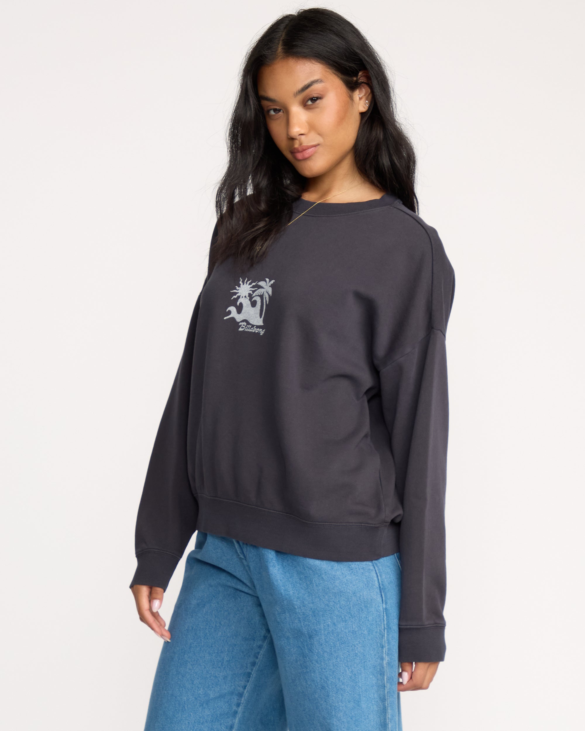 Echo Crewneck Sweatshirt - Black Sands - Image 4