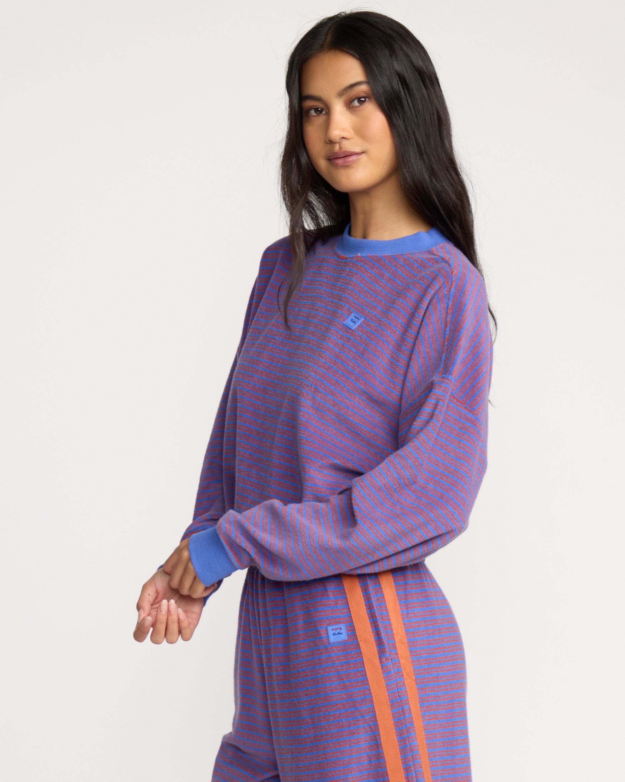A/Div Waves For Days Terry Crewneck Sweatshirt - Iris - Image 3