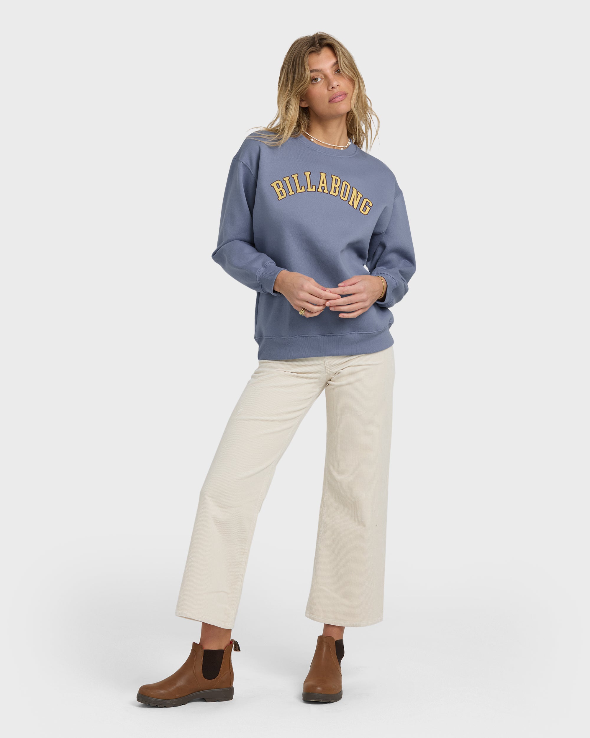 All Of The Time Crewneck Sweatshirt - Stone Blue - Image 3
