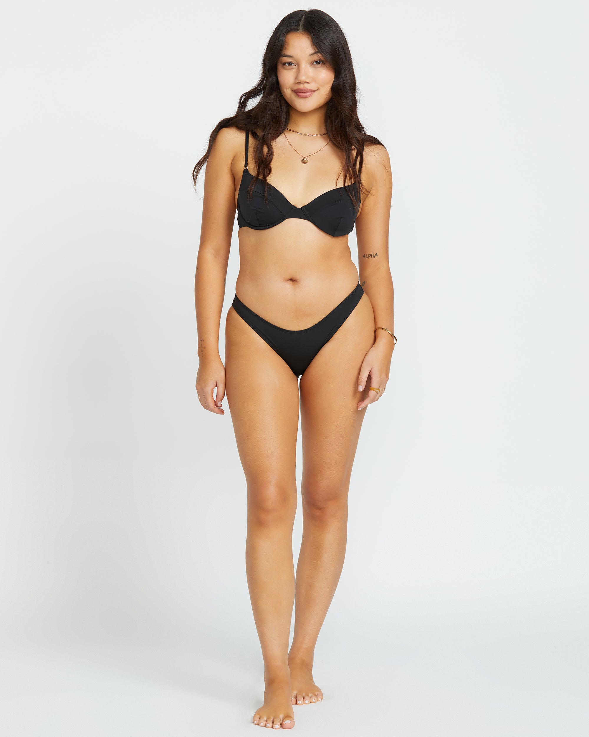 Sol Searcher Morgan Underwire Bikini Top - Black Pebble - Image 5