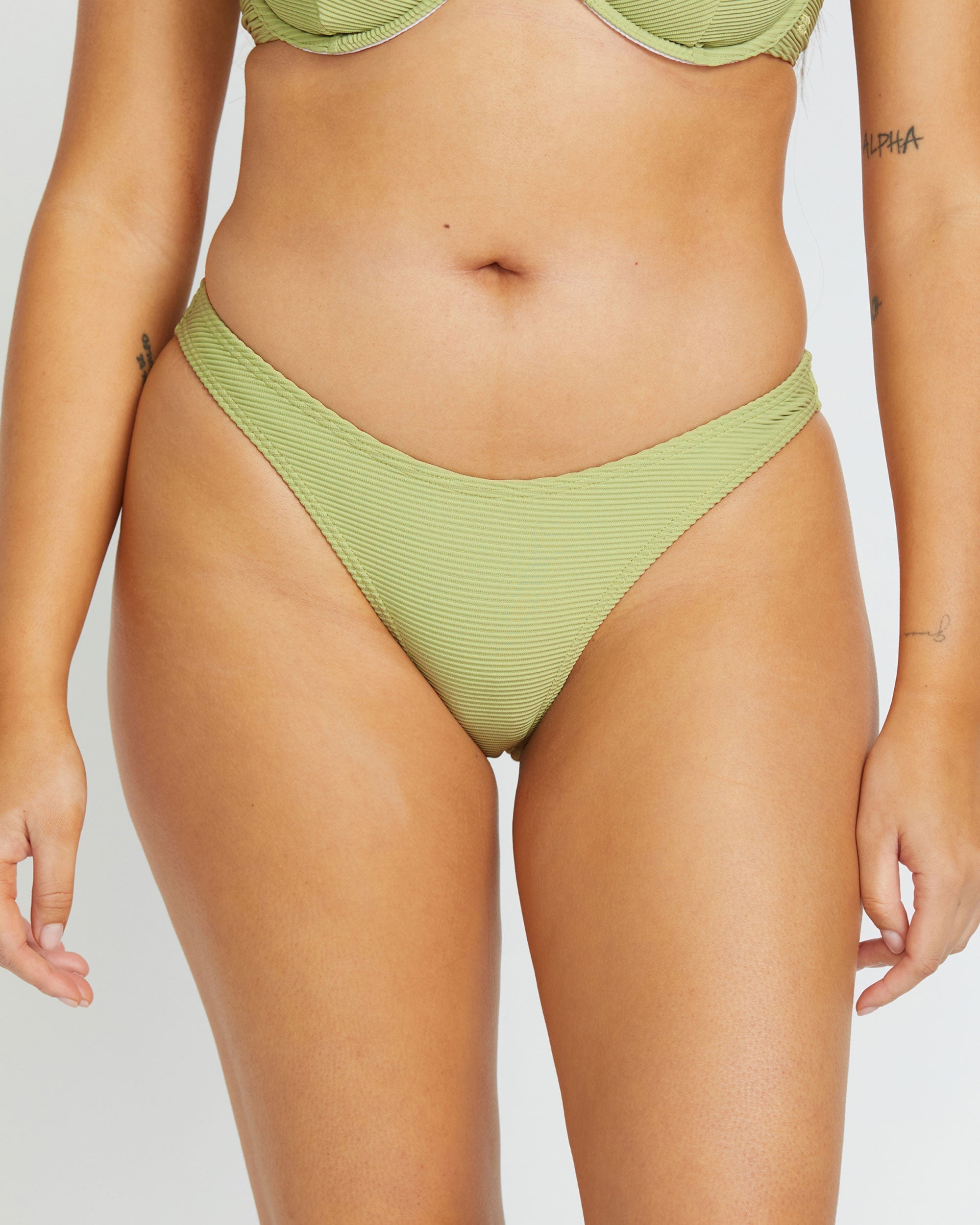 Tanlines Hike Bikini Bottom - Avocado - Image 2