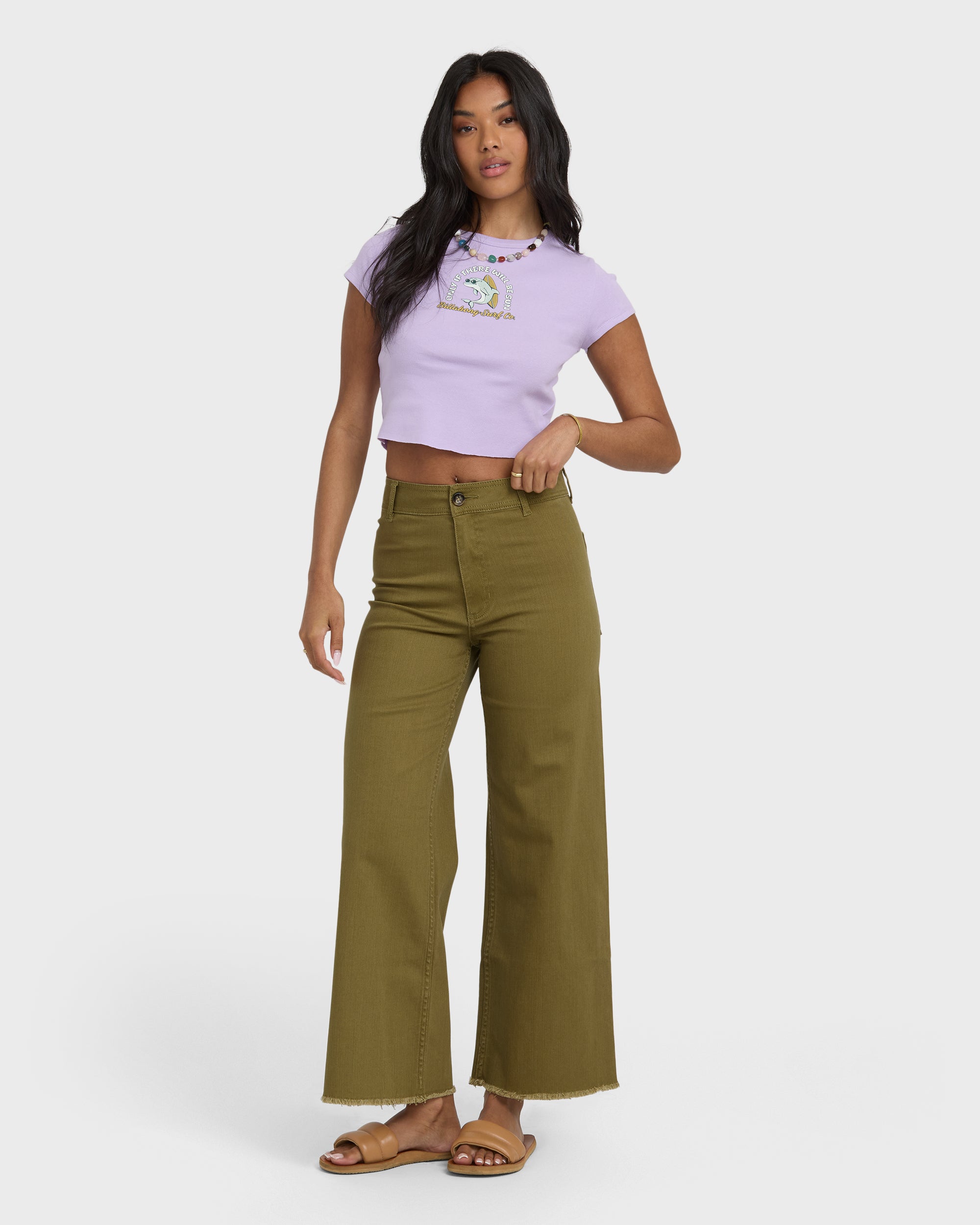 Free Fall High-Waist Pants - Martini Olive - Image 6