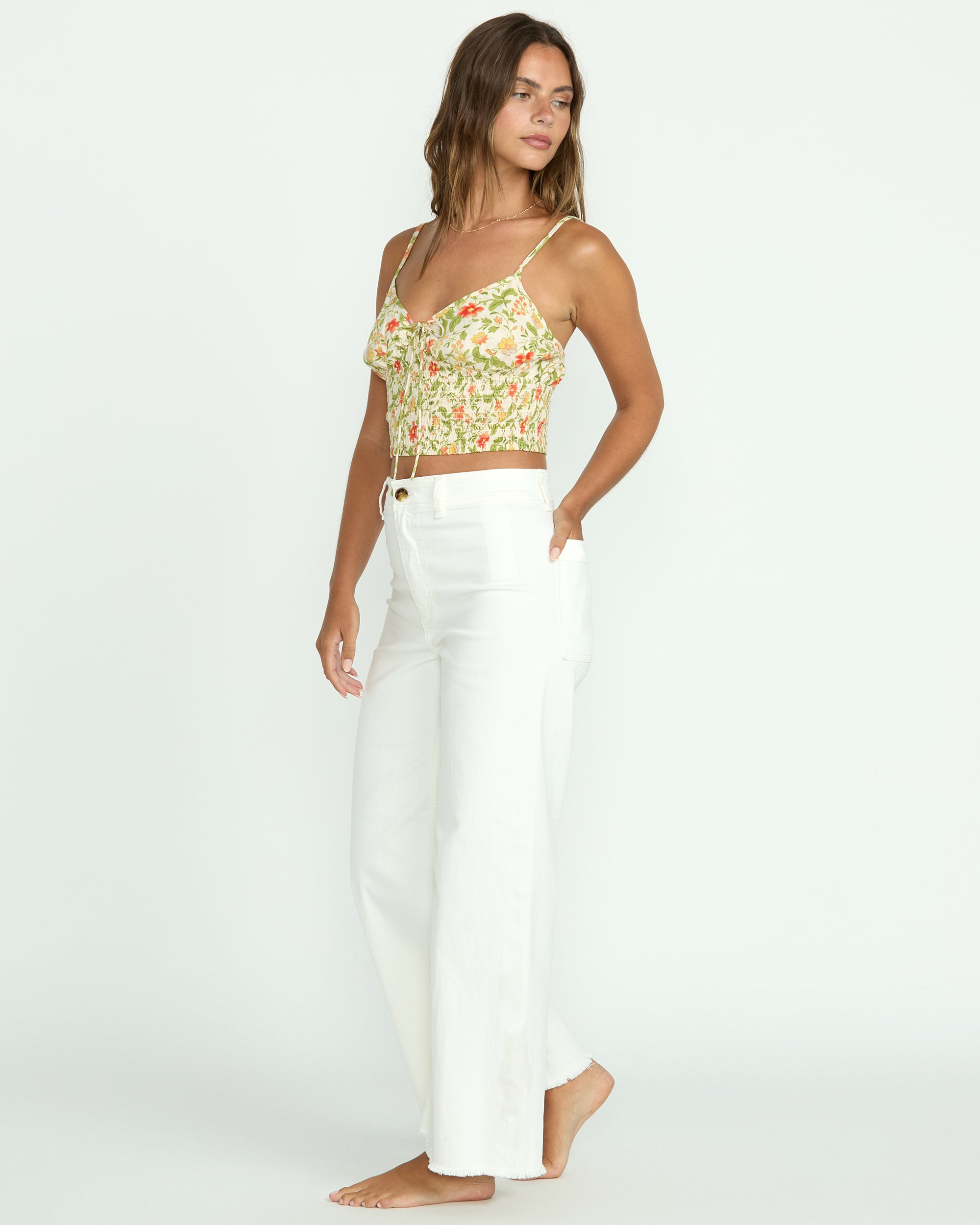 Free Fall High-Waist Pants - Salt Crystal 1 - Image 4