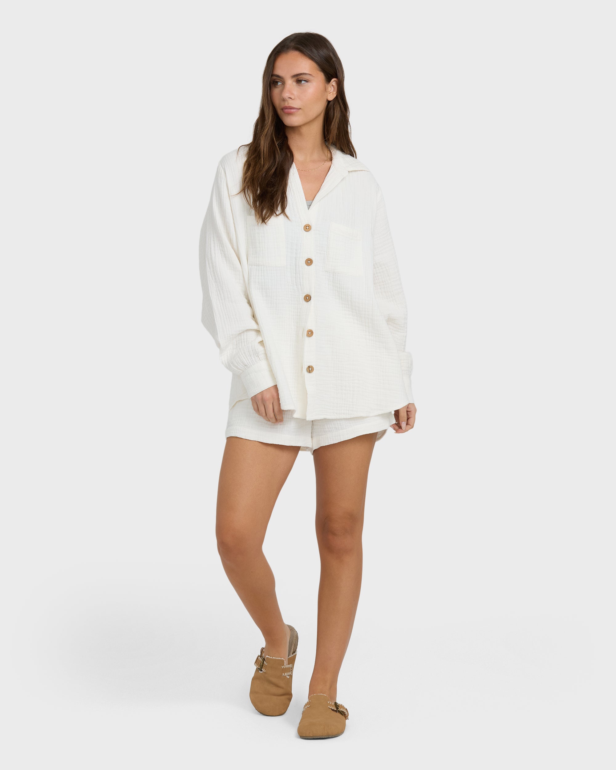 Sweet Swell Long Sleeve Shirt - Salt Crystal - Image 6