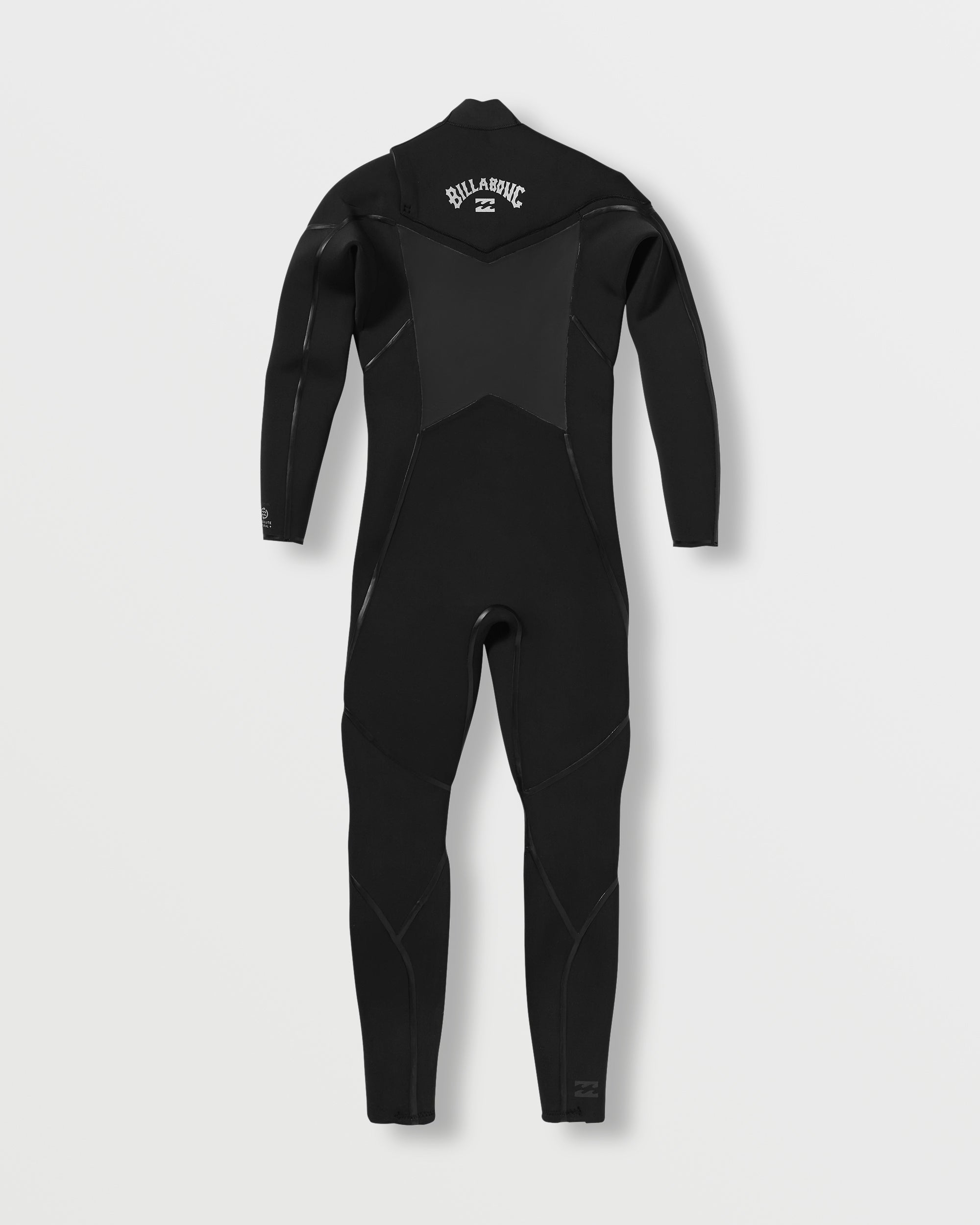 4/3mm Absolute Natural+ Upcycler Welded Chest Zip Wetsuit - Black - Image 2