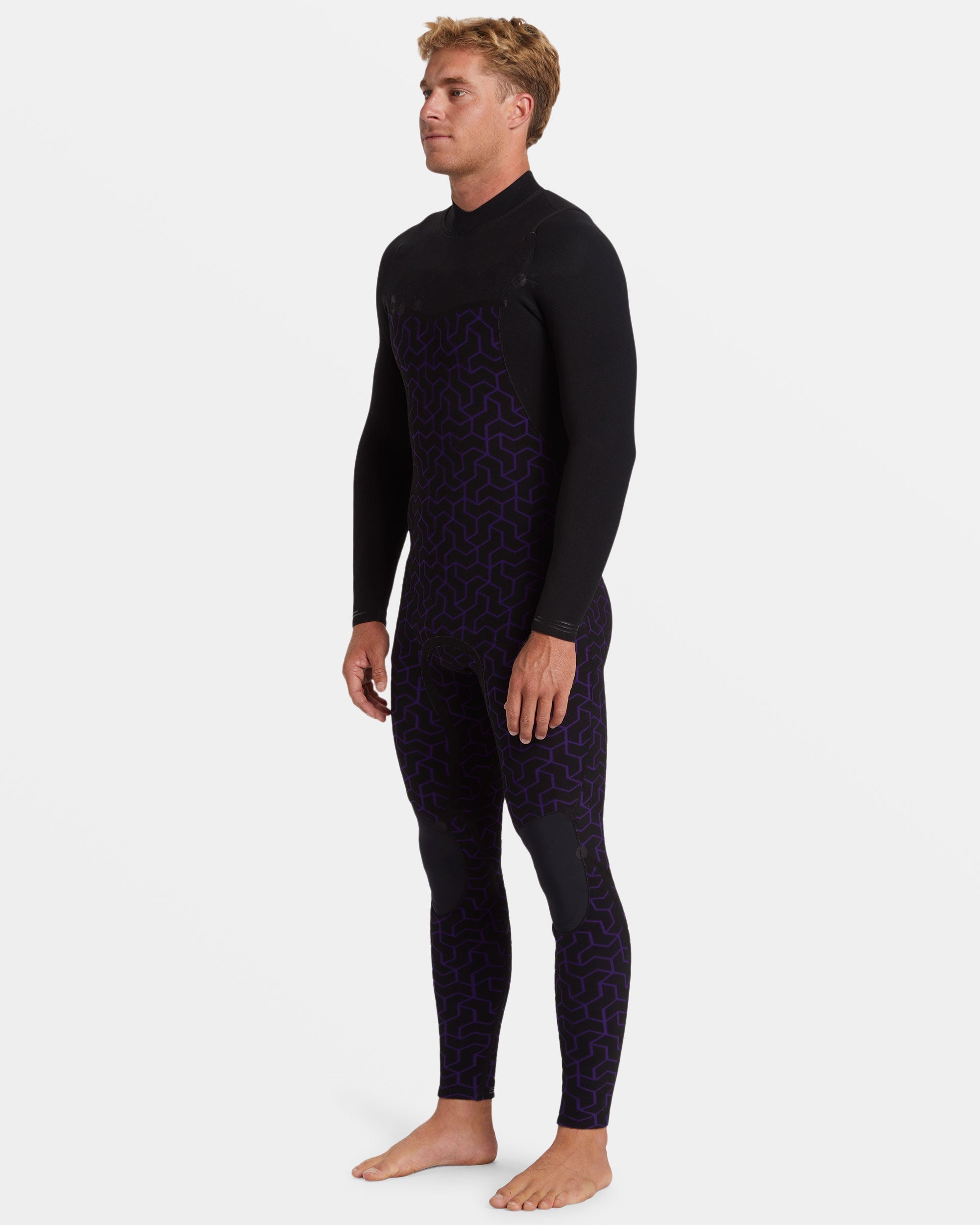 3/2mm Furnace Natural Upcycler GBS Chest Zip Wetsuit - Black - Image 5