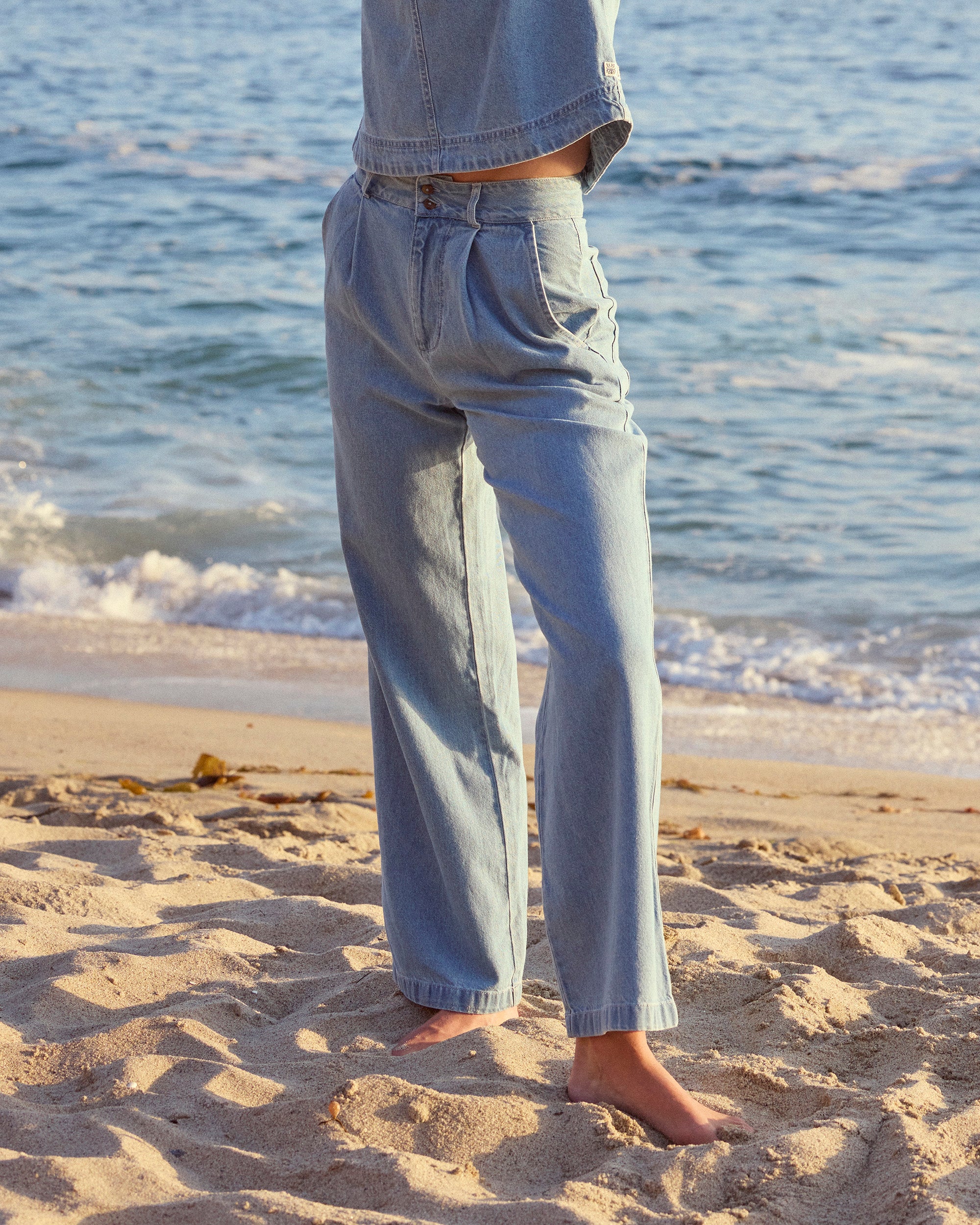 Wave Washed Pants - Sea Blue - Image 2