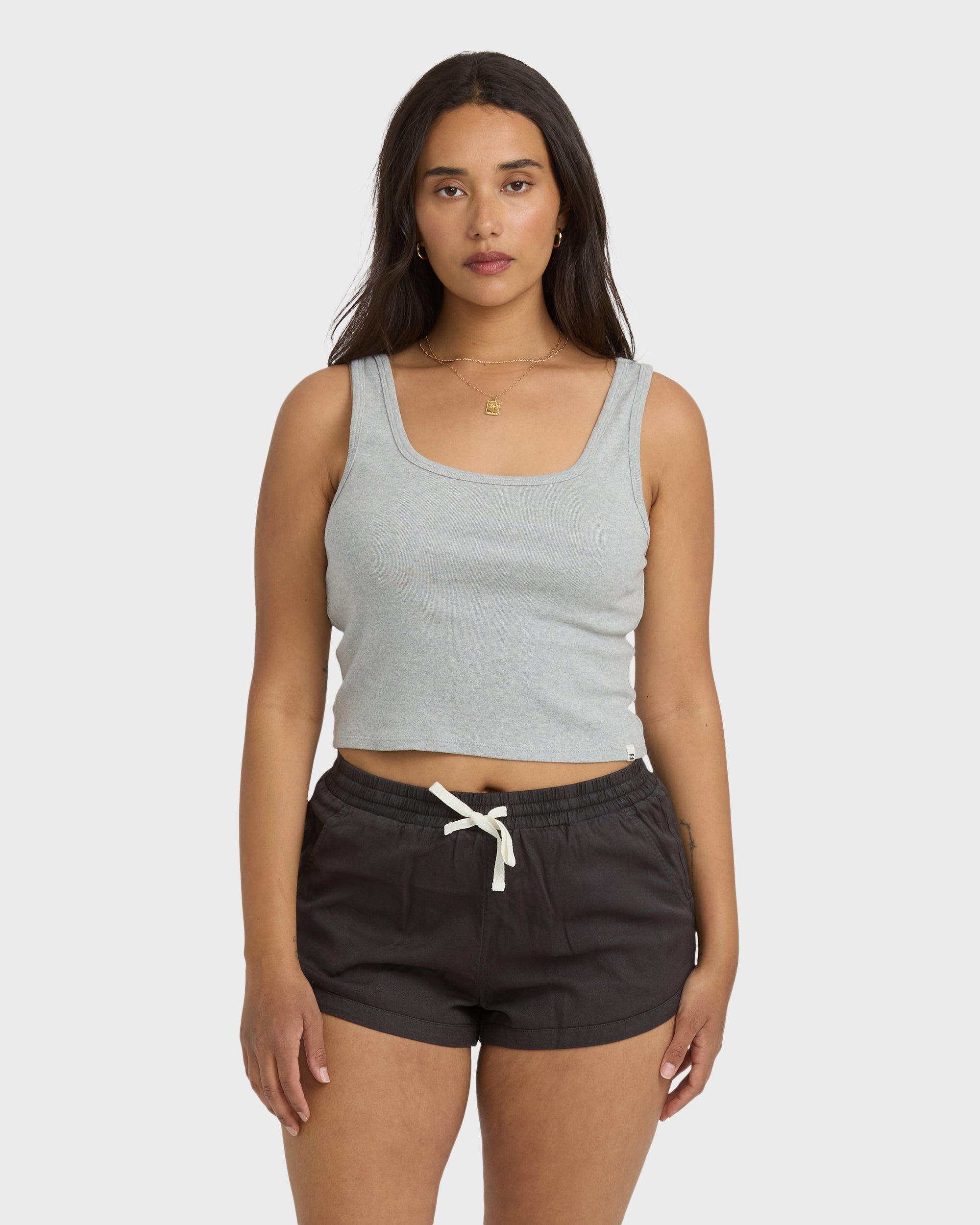 Road Trippin Elastic Waist Shorts - Off Black - Image 8