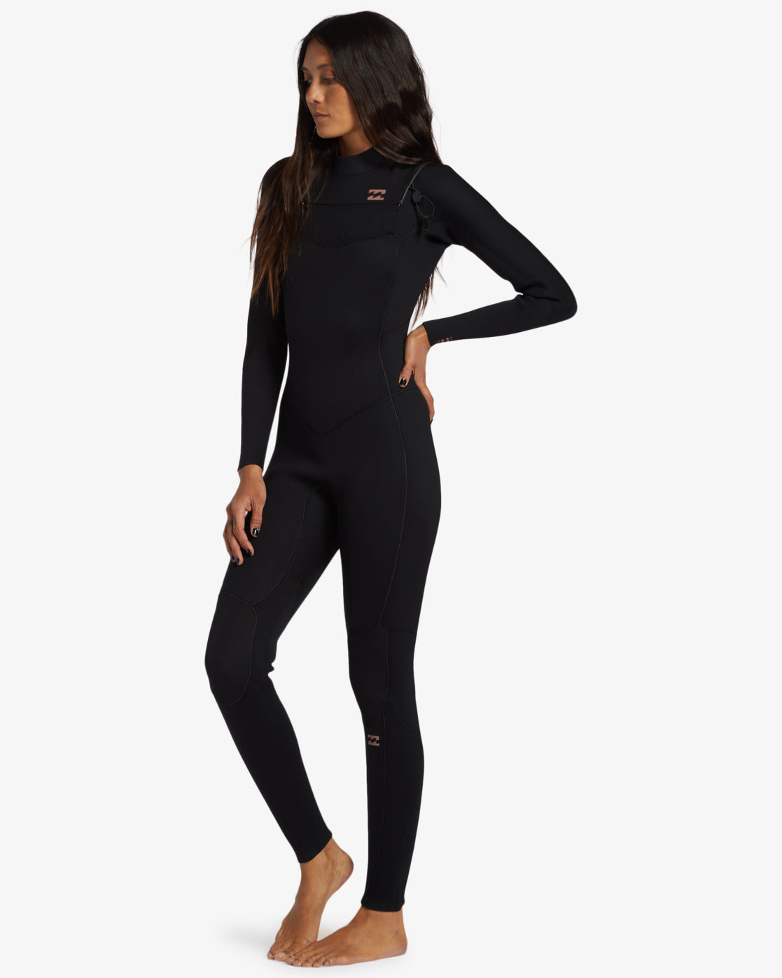 3/2mm Foil GBS Chest Zip Wetsuit - Black - Image 2